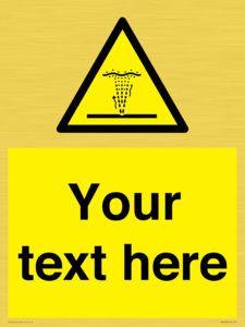 Custom warning geyser water jet